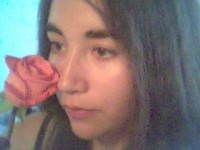 a rose and me..kitty..